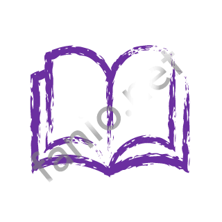 A violet dry brush open book.