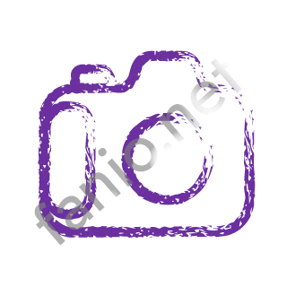 A violet dry brush camera with a round lens.