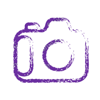 A violet dry brush camera with a round lens.