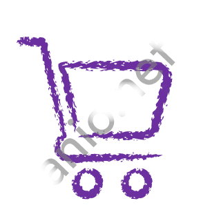 A violet dry brush shopping cart.