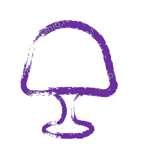 A violet dry brush table lamp.