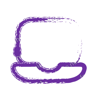 A violet dry brush laptop.