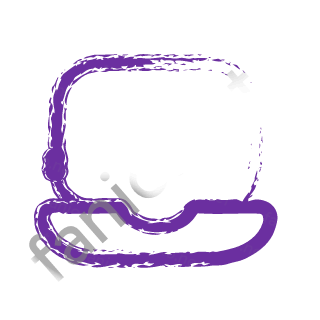 A violet dry brush laptop.
