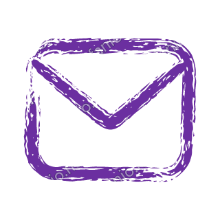 A violet dry brush envelope.