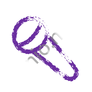 A violet dry brush microphone.