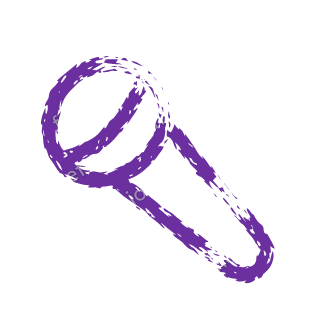 A violet dry brush microphone.