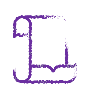 A violet dry brush receipt.