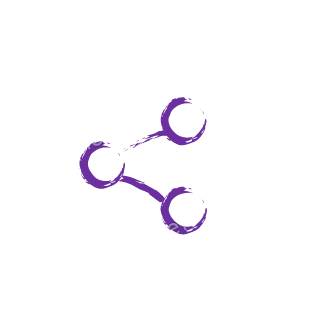 A violet dry brush share symbol.
