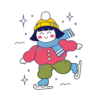 Nuri ice skates on one leg with arms out for balance.