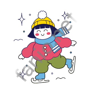 Nuri ice skates on one leg with arms out for balance.
