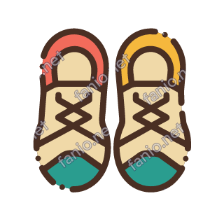 A pair of new children's shoes with laces.