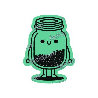 A mint green jar of za'atar with a screw lid.